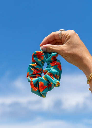 Scrunchie Golden Hibiscus