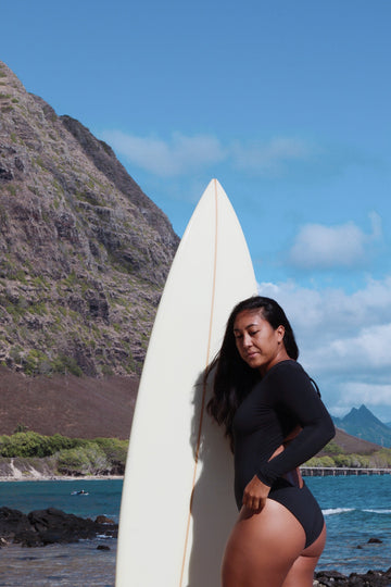 Manta Long Sleeve Surf Suit Black