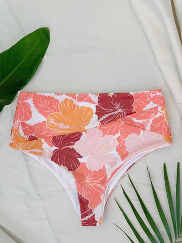 Mānana High Waisted Bottom Hibiscus Sunset