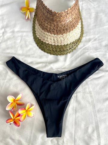 Kaiwi Reversible Bikini Bottom Black