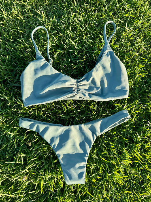 Kapapa Ruched Bikini Bottom Limu