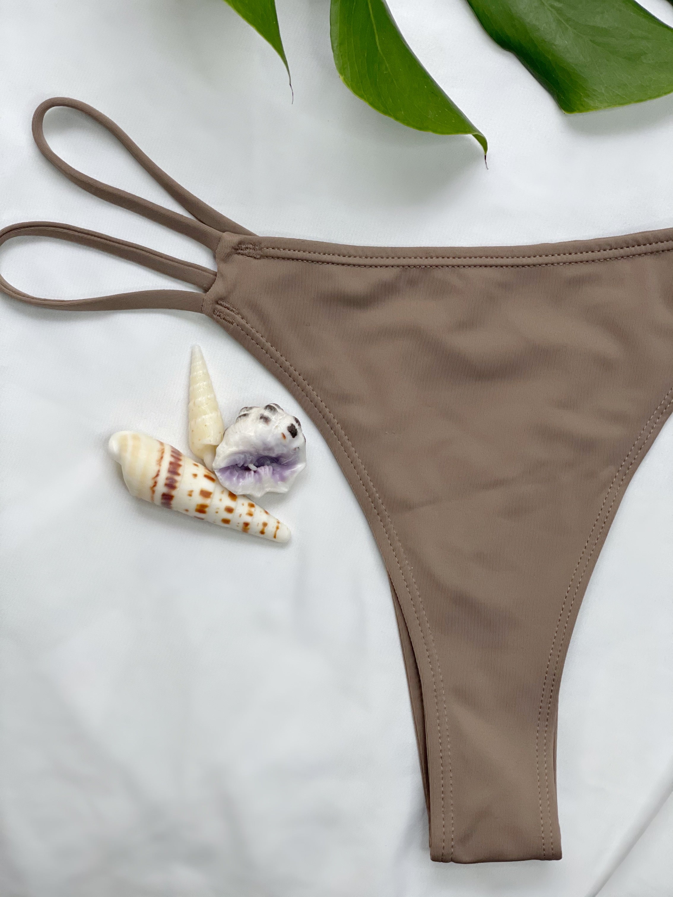 Moku String Bikini Bottom - Cocoa