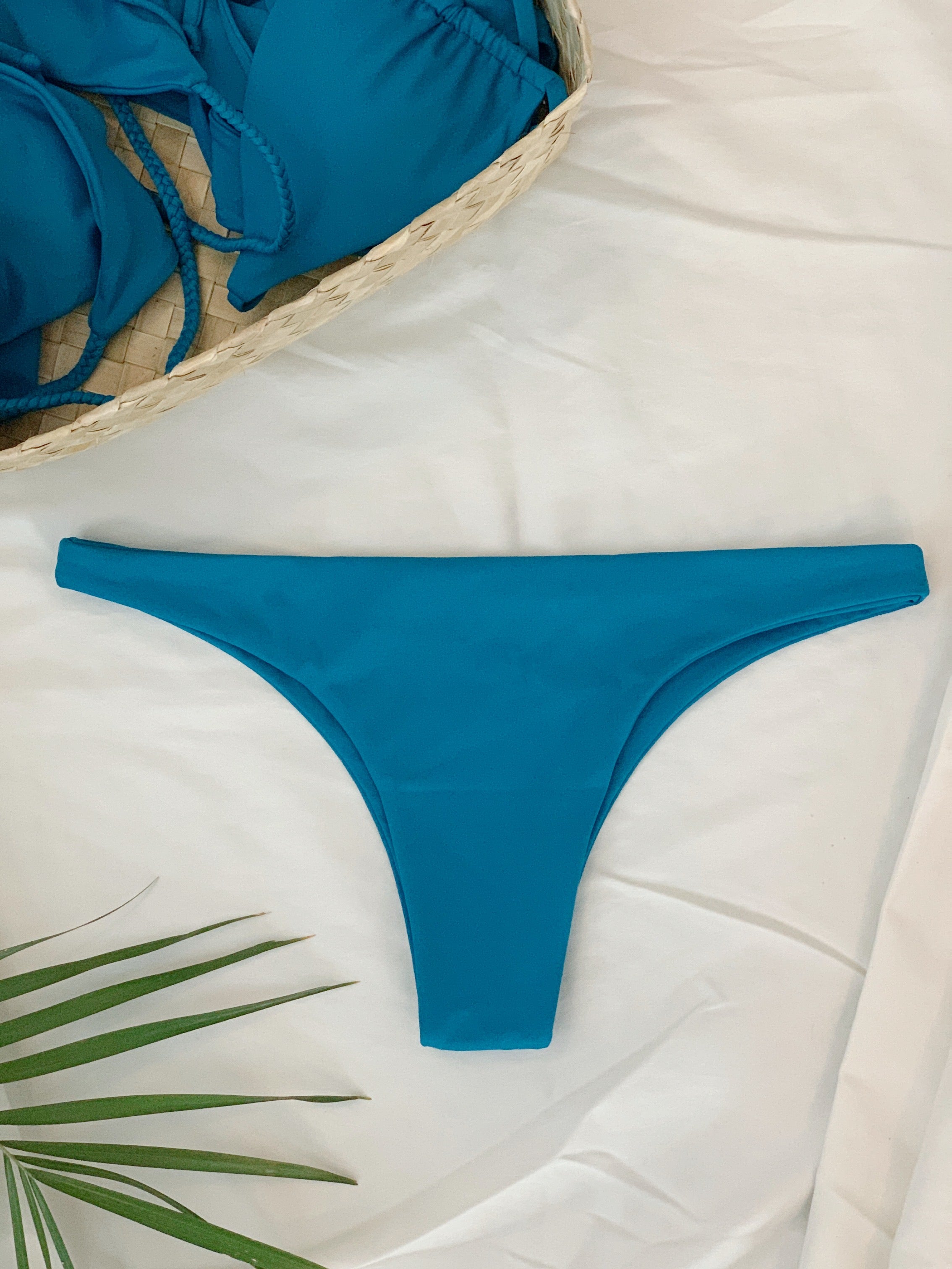 Kaupō Reversible Cheeky Bikini Bottoms - Pelagic Blue